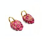 Monstera doble aro fucsia 2