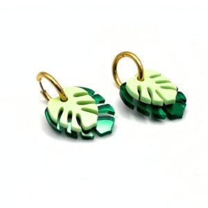 Monstera doble aro verde 2